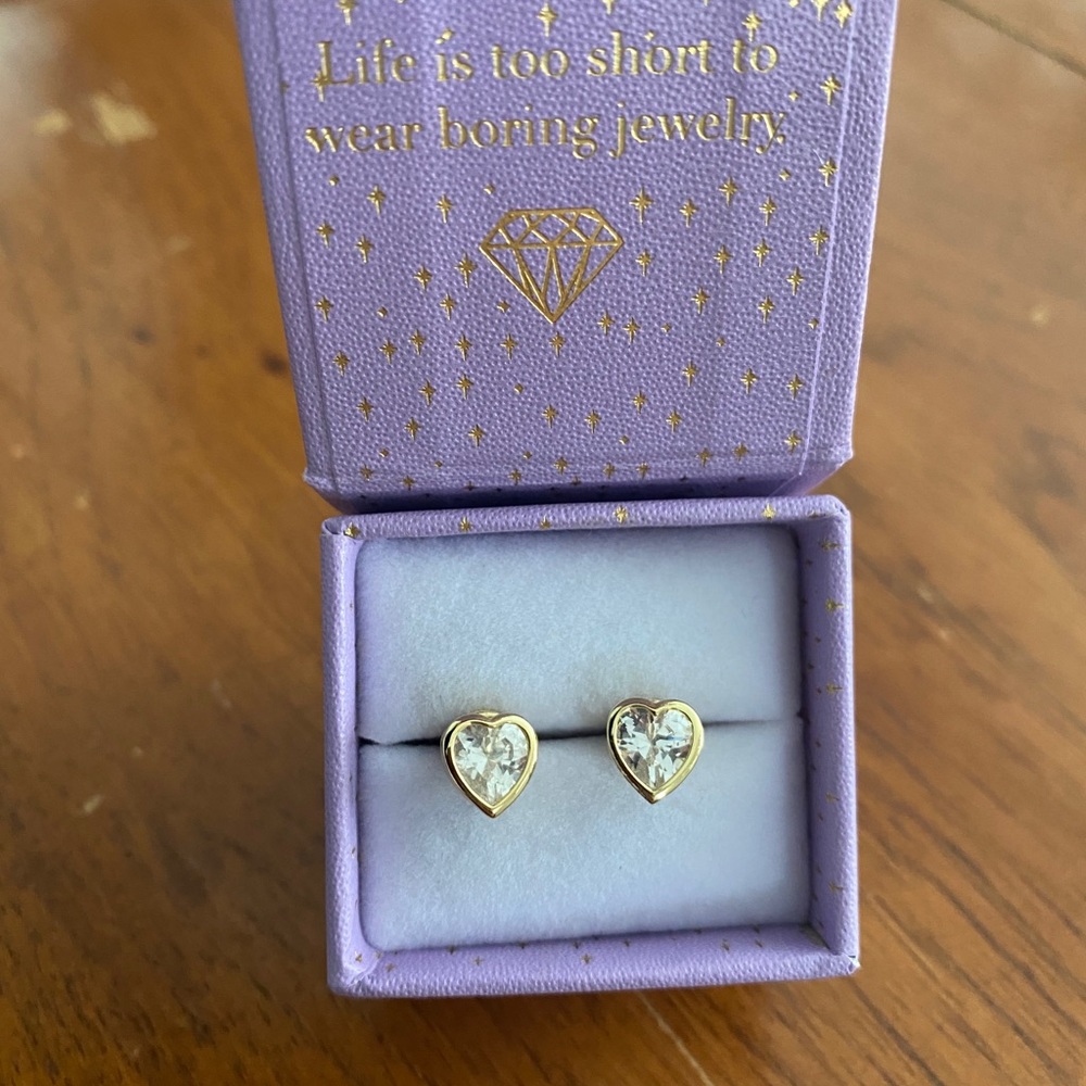 Melinda Maria Lustig Heart Earrings